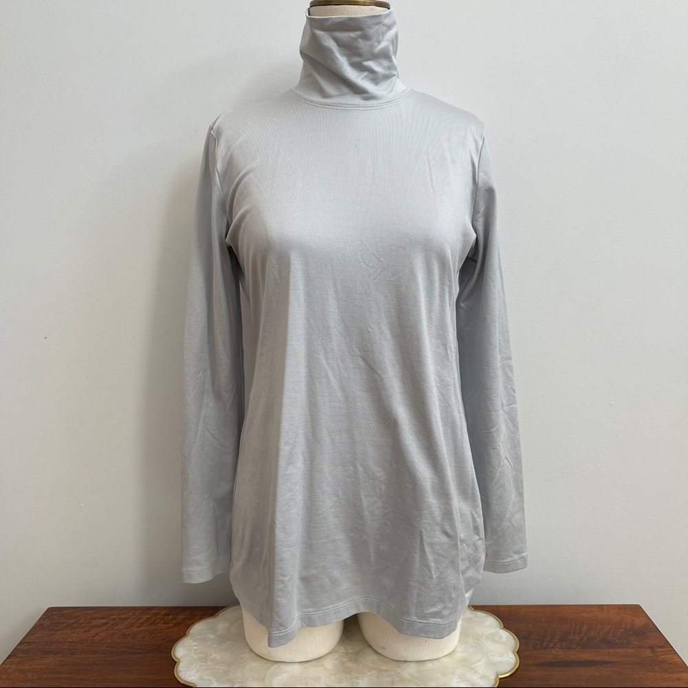 A’nue Miami Gray Women’s Layering Turtleneck Sz M